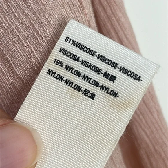 NWT FREE PEOPLE Check On It Light Pink Wrap Top Size Medium - Picture 13 of 16